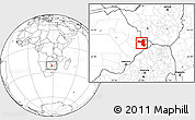 Blank Location Map of Selebi-Phikwe
