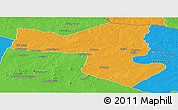 Political Panoramic Map of Selebi-Phikwe