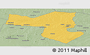 Savanna Style Panoramic Map of Selebi-Phikwe