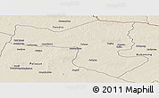 Shaded Relief Panoramic Map of Selebi-Phikwe