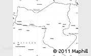 Blank Simple Map of Selebi-Phikwe