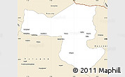 Classic Style Simple Map of Selebi-Phikwe