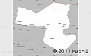 Gray Simple Map of Selebi-Phikwe
