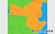 Political Simple Map of Selebi-Phikwe