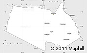 Silver Style Simple Map of Tonota