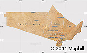 Satellite Map of Gaborone Region, cropped outside