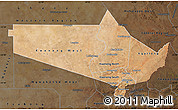 Satellite Map of Gaborone Region, darken