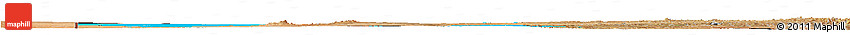 Flag Horizon Map of Botswana, satellite outside