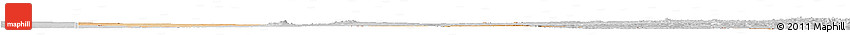 Satellite Horizon Map of Botswana, lighten, desaturated