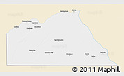 Classic Style 3D Map of Chobe, single color outside