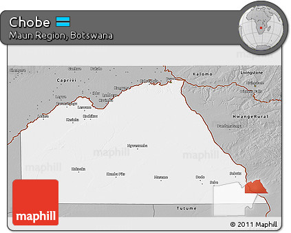 Gray 3D Map of Chobe