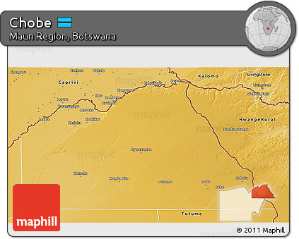 Physical 3D Map of Chobe