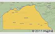 Savanna Style 3D Map of Chobe