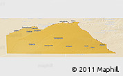 Physical Panoramic Map of Chobe, lighten
