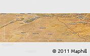 Satellite Panoramic Map of Chobe