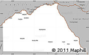Gray Simple Map of Chobe