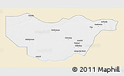 Classic Style 3D Map of Ngwaketse South, single color outside