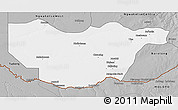 Gray 3D Map of Ngwaketse South