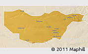 Physical 3D Map of Ngwaketse South, lighten