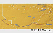 Physical 3D Map of Ngwaketse South