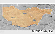 Satellite 3D Map of Ngwaketse South, desaturated