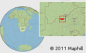Savanna Style Location Map of Ngwaketse South