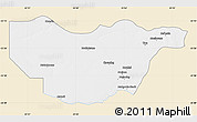 Classic Style Map of Ngwaketse South, single color outside