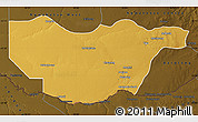 Physical Map of Ngwaketse South, darken