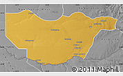 Physical Map of Ngwaketse South, desaturated