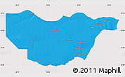 Political Map of Ngwaketse South, cropped outside