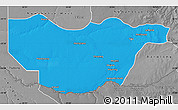 Political Map of Ngwaketse South, desaturated