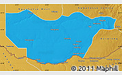 Political Map of Ngwaketse South, physical outside