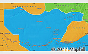 Political Map of Ngwaketse South