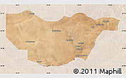 Satellite Map of Ngwaketse South, lighten