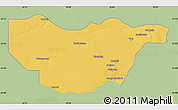 Savanna Style Map of Ngwaketse South, single color outside