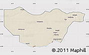 Shaded Relief Map of Ngwaketse South, cropped outside