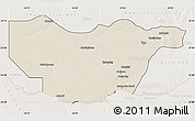 Shaded Relief Map of Ngwaketse South, lighten