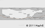 Gray Panoramic Map of Ngwaketse South