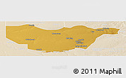 Physical Panoramic Map of Ngwaketse South, lighten
