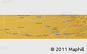 Physical Panoramic Map of Ngwaketse South