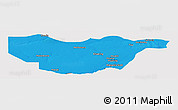 Political Panoramic Map of Ngwaketse South, cropped outside