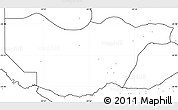 Blank Simple Map of Ngwaketse South, no labels