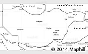 Blank Simple Map of Ngwaketse South