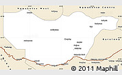 Classic Style Simple Map of Ngwaketse South