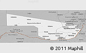 Gray Panoramic Map of Southern Region