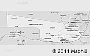 Silver Style Panoramic Map of Southern Region