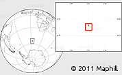 Gray Location Map of Bouvet Island, blank outside