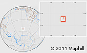 Gray Location Map of Bouvet Island, lighten, desaturated