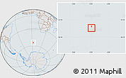 Gray Location Map of Bouvet Island, lighten, semi-desaturated