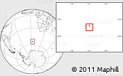 Physical Location Map of Bouvet Island, blank outside